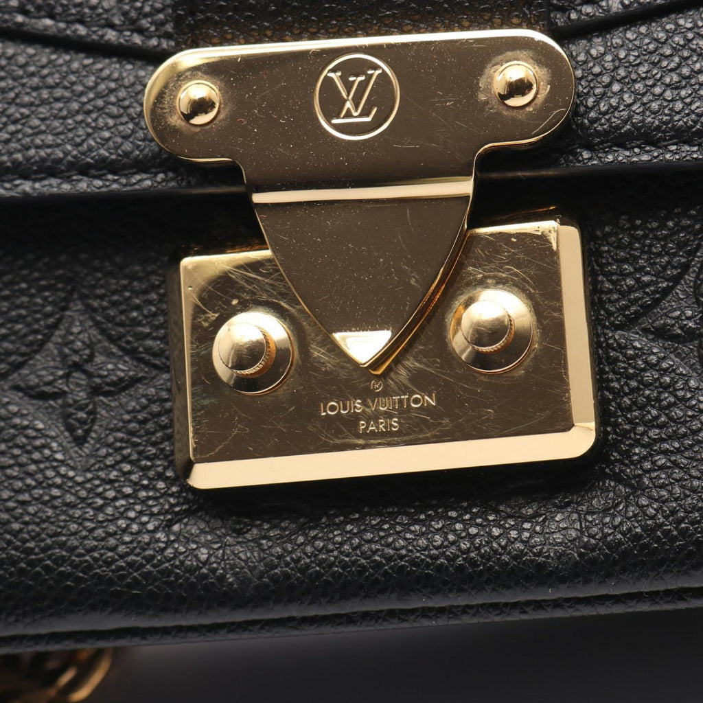 Louis Vuitton Black Noir Monogram Empreinte Shoulder Bag