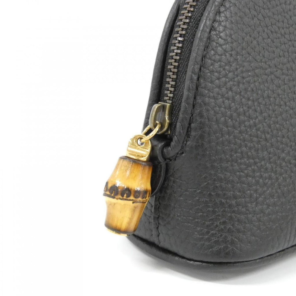 Gucci Gg Marmont Black Leather Pouch (Pre-Owned)