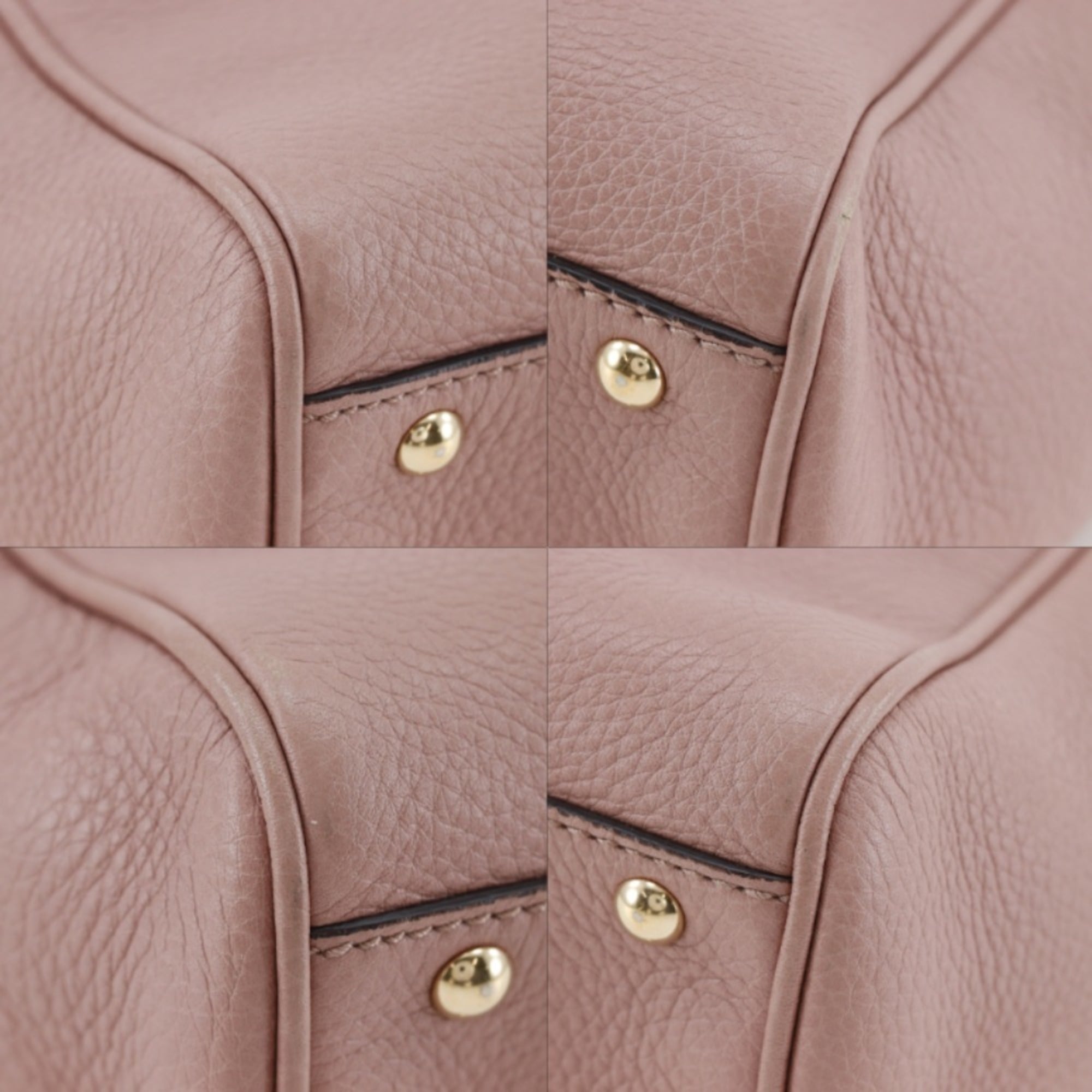 Gucci Pink Bamboo Leather Handbag (Pre-Owned)
