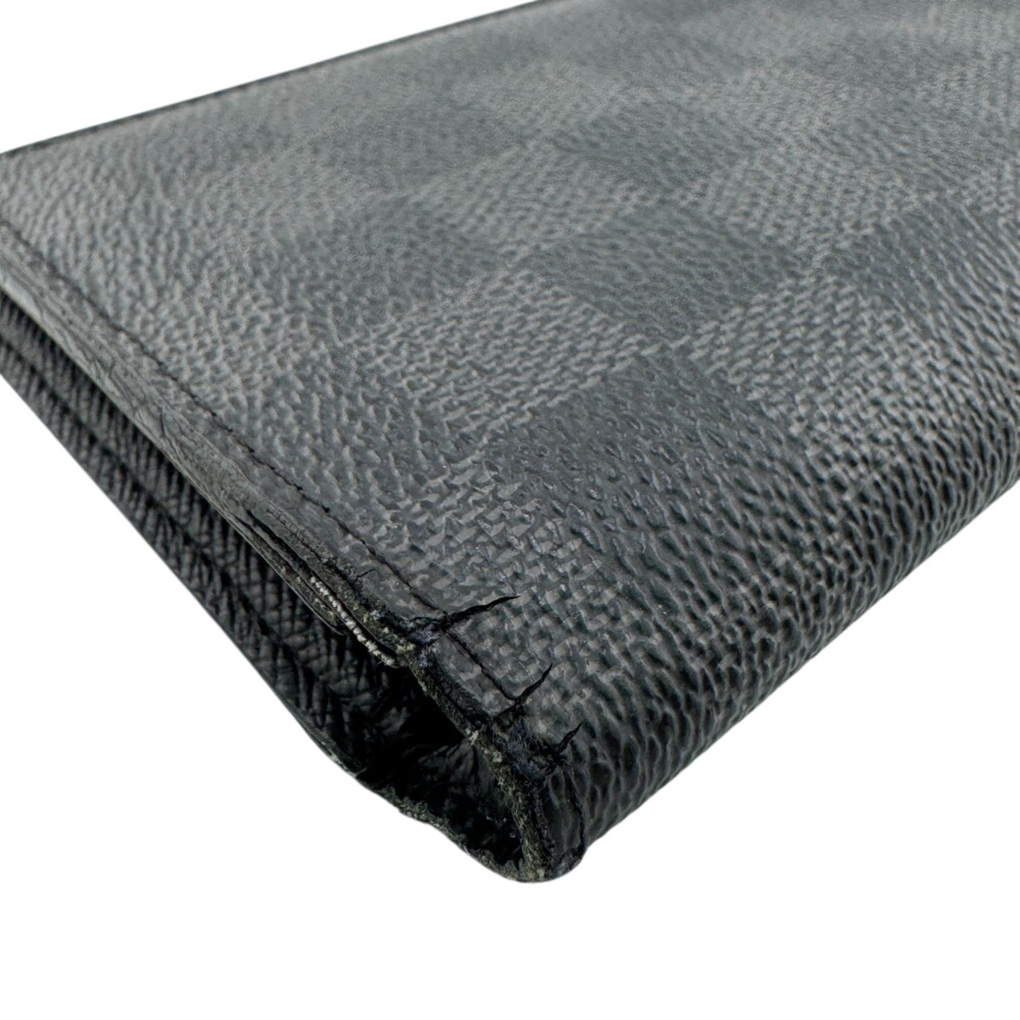 Louis Vuitton Damier Graphite Black Gray Leather Long Wallet