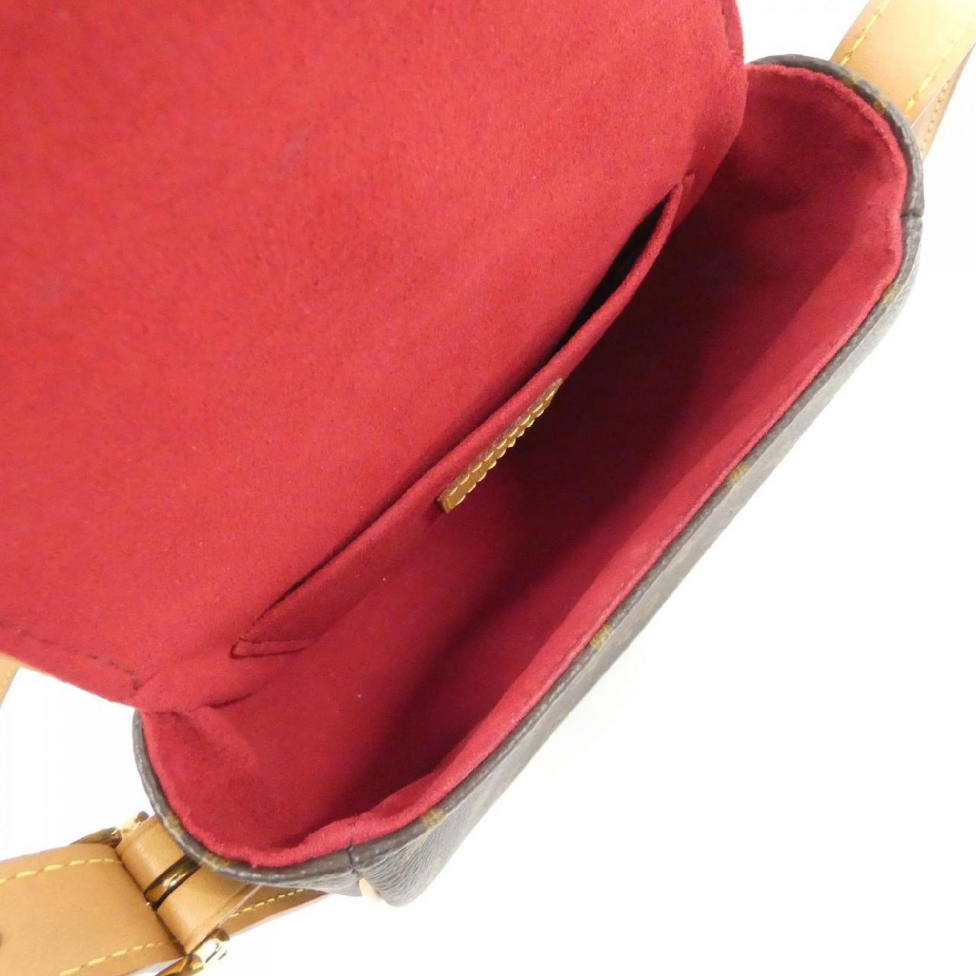 Louis Vuitton Brown Coated Canvas Shoulder Bag
