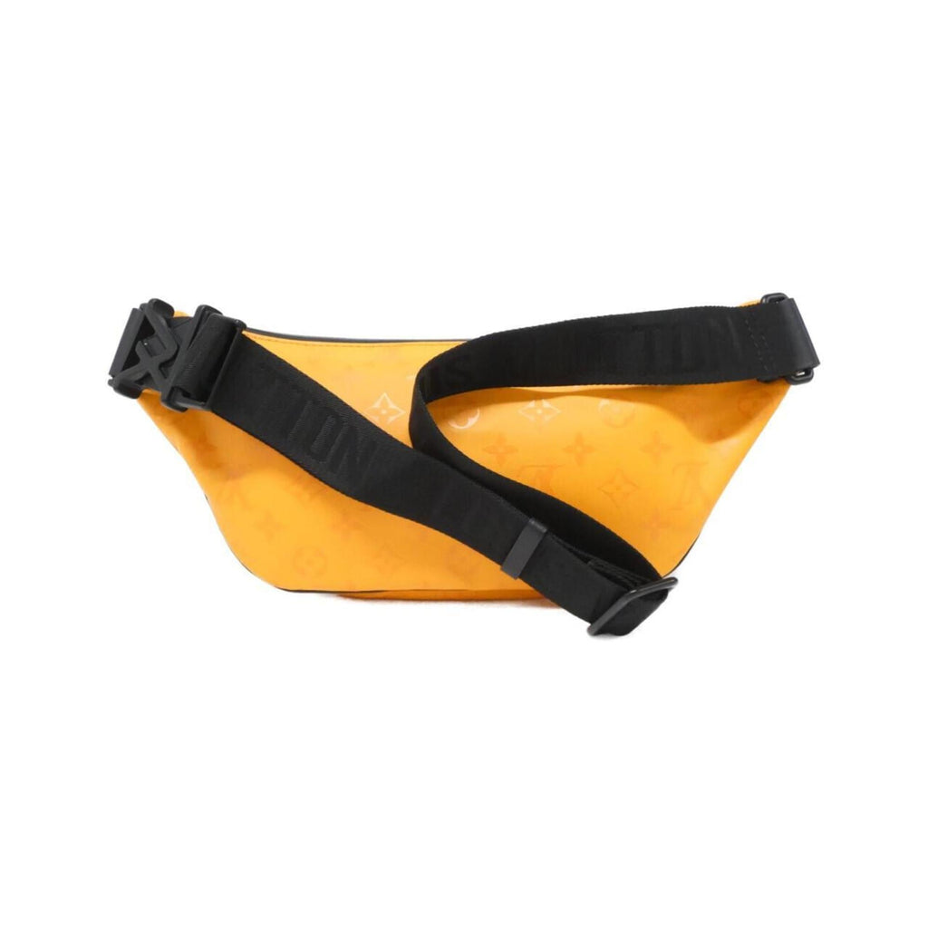 Louis Vuitton Black Orange Coated Canvas Leather Fanny Pack Handbag