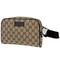 Gucci Gg Canvas Brown Gg Canvas Leather Sling Bag (Pre-Owned)