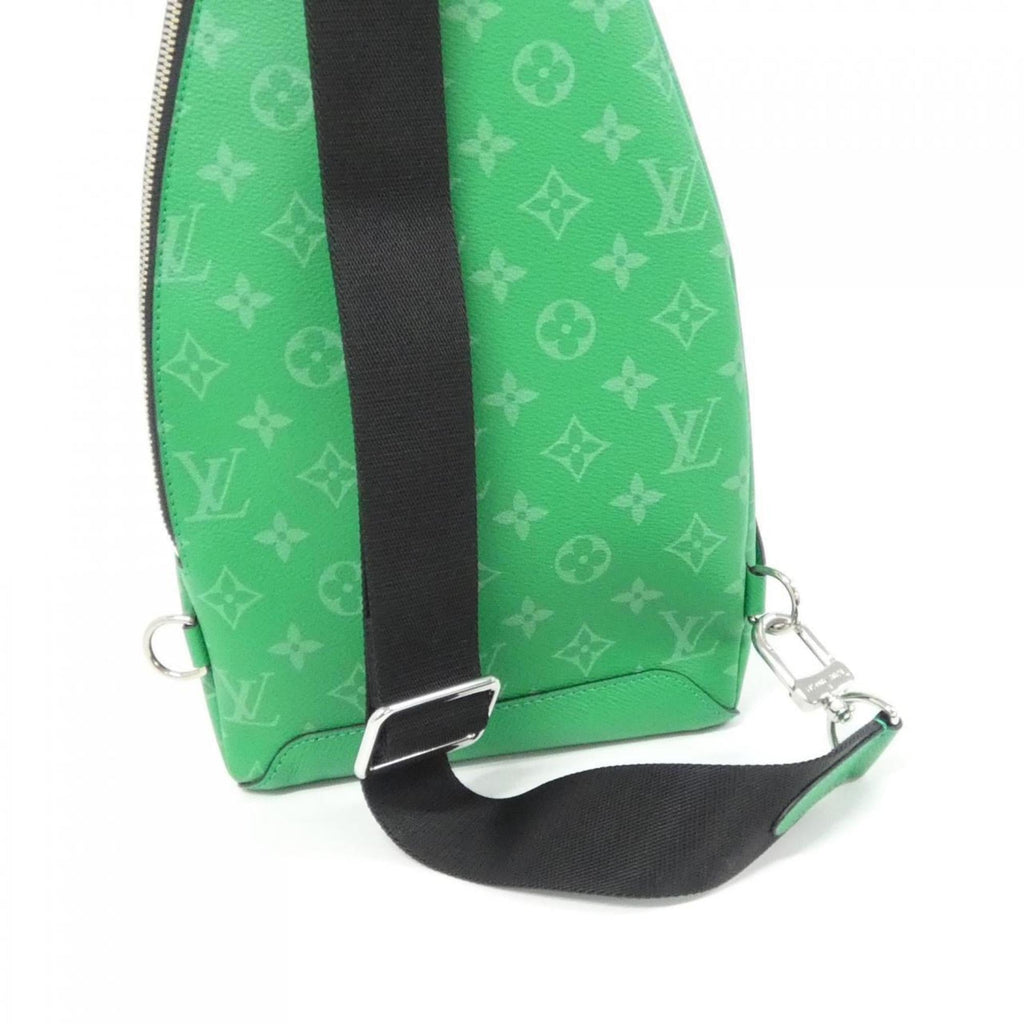 Louis Vuitton Taigarama Vert Coated Canvas Leather Handbag