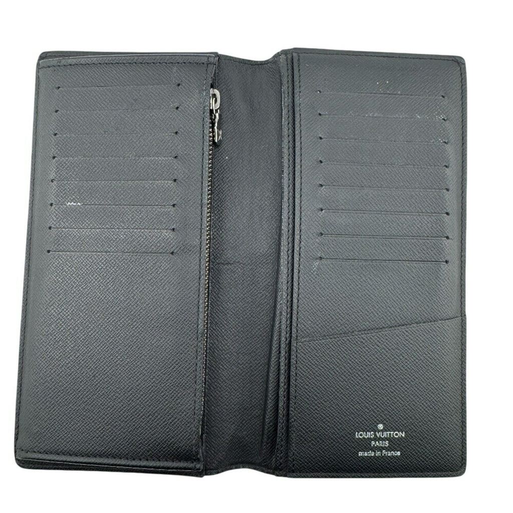 Louis Vuitton Black Leather Long Wallet
