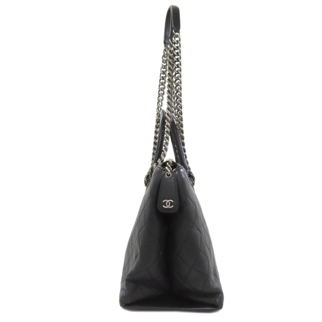 Chanel Black Leather Tote Bag