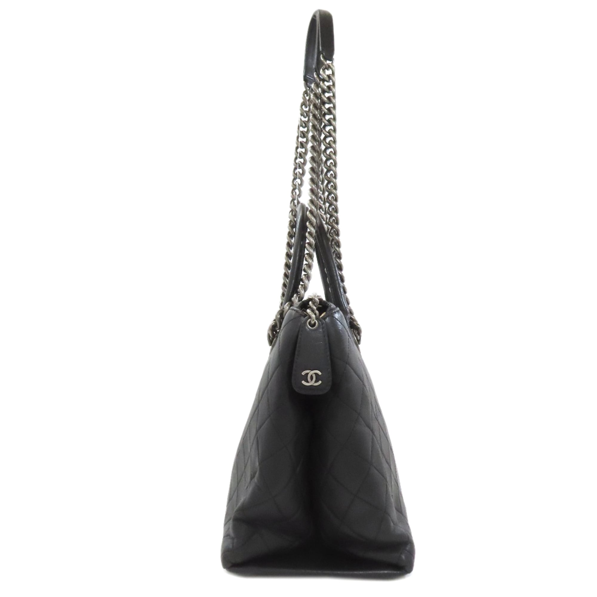 Chanel Black Leather Tote Bag