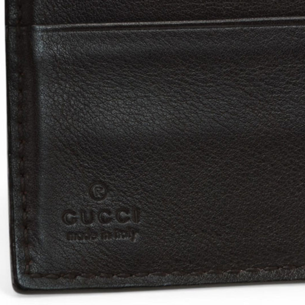 Gucci Dark Brown Leather Wallet (Bi-Fold) (Pre-Owned)