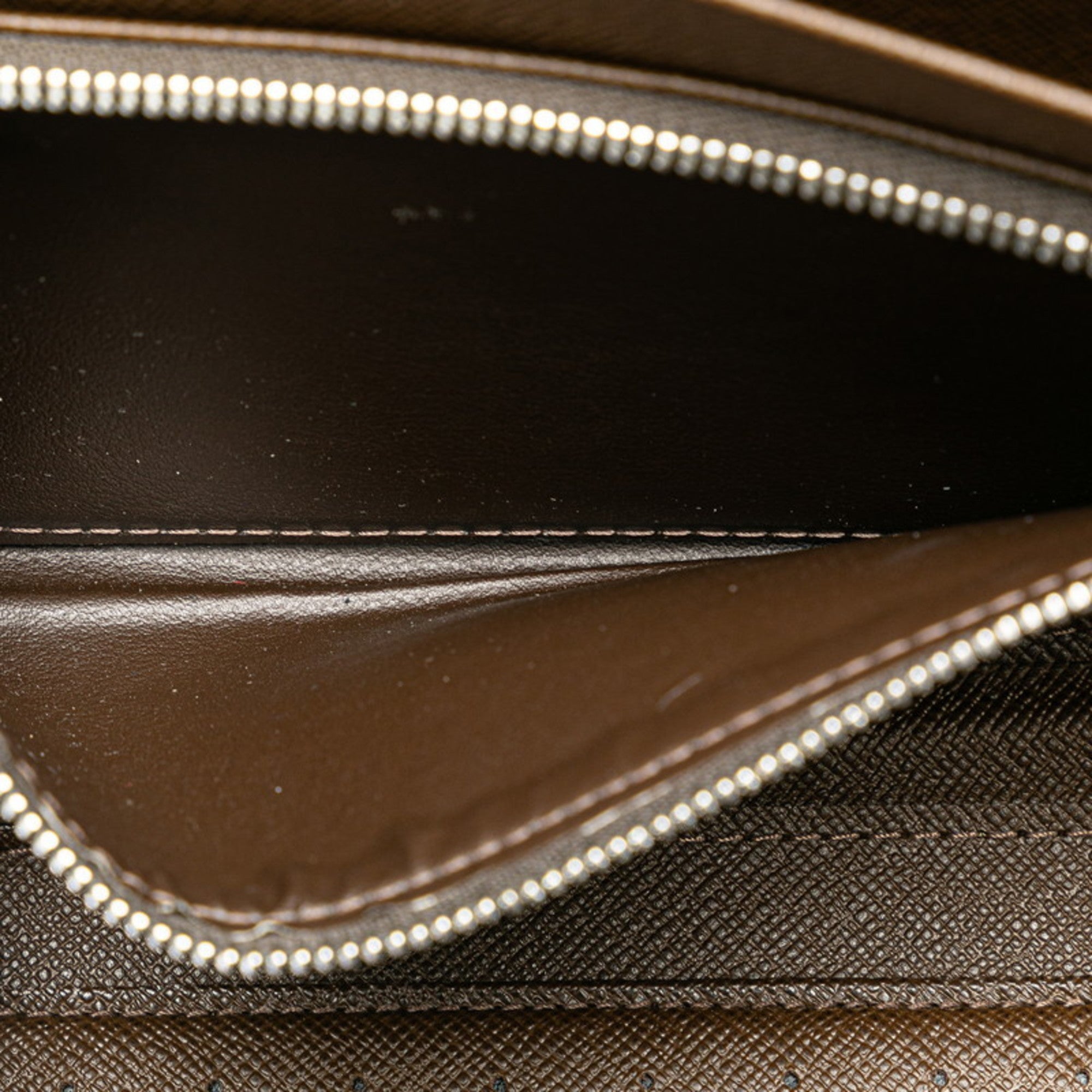 Louis Vuitton Brown Grizzly Leather Pvc Long Wallet