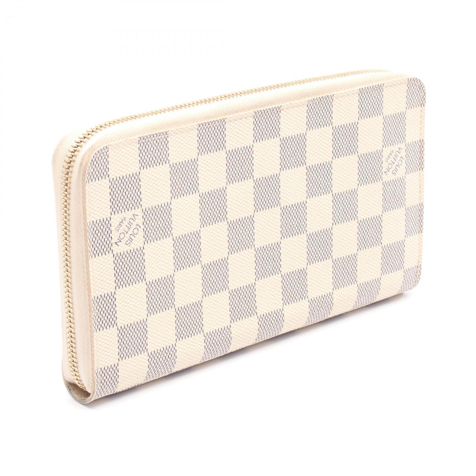 Louis Vuitton Damier Azur White Coated Canvas Long Wallet