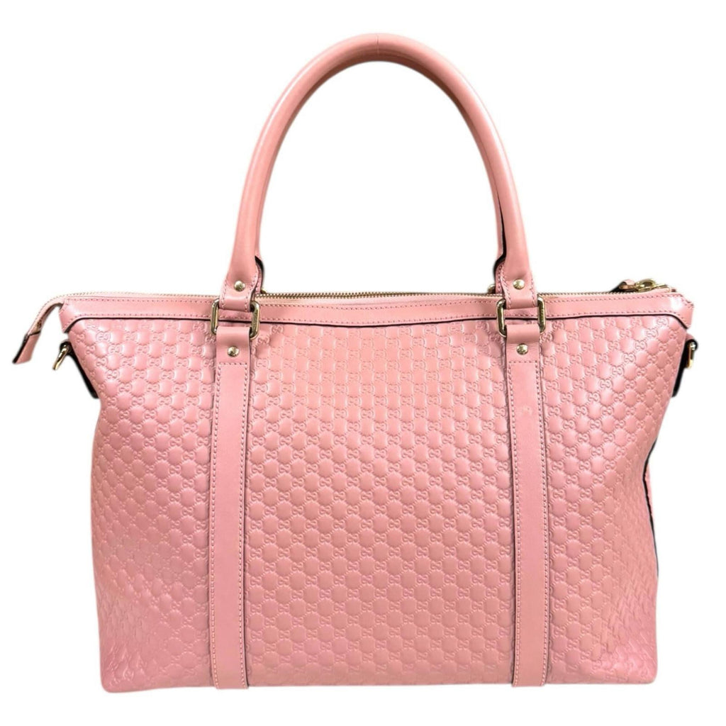 Gucci Pink Leather Shoulder Bag (Pre-Owned)