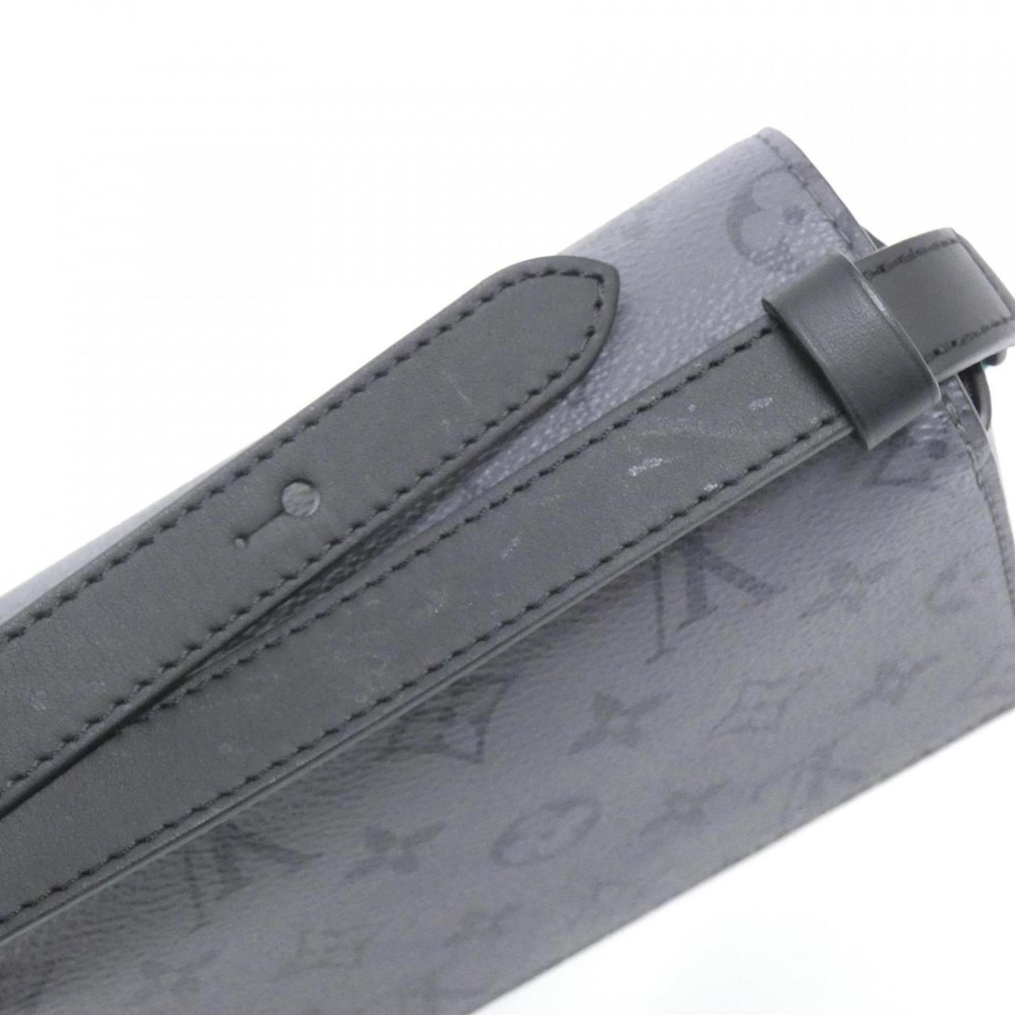 Louis Vuitton Black Coated Canvas Shoulder Bag