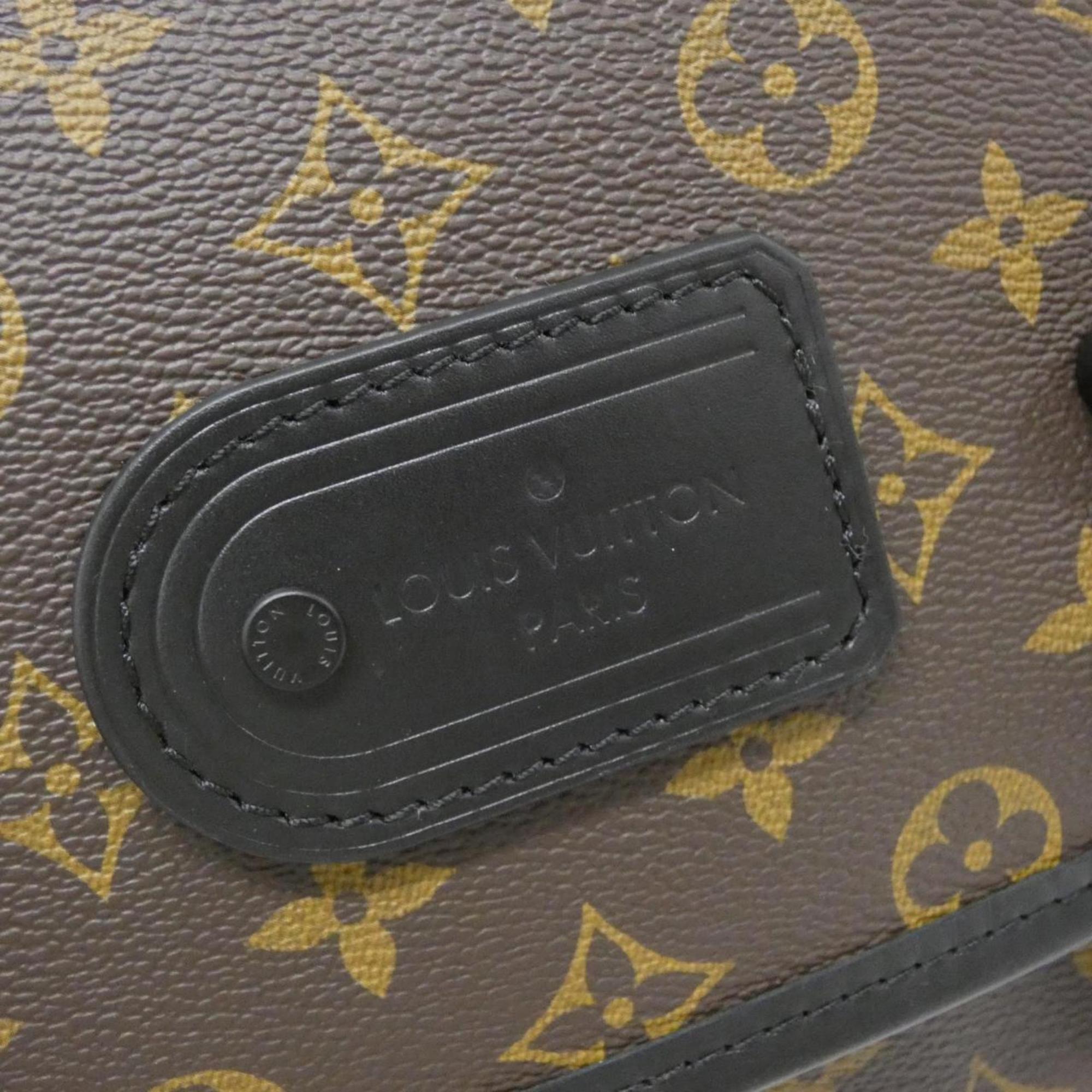 Louis Vuitton Monogram Macassar Marron Coated Canvas Shoulder Bag
