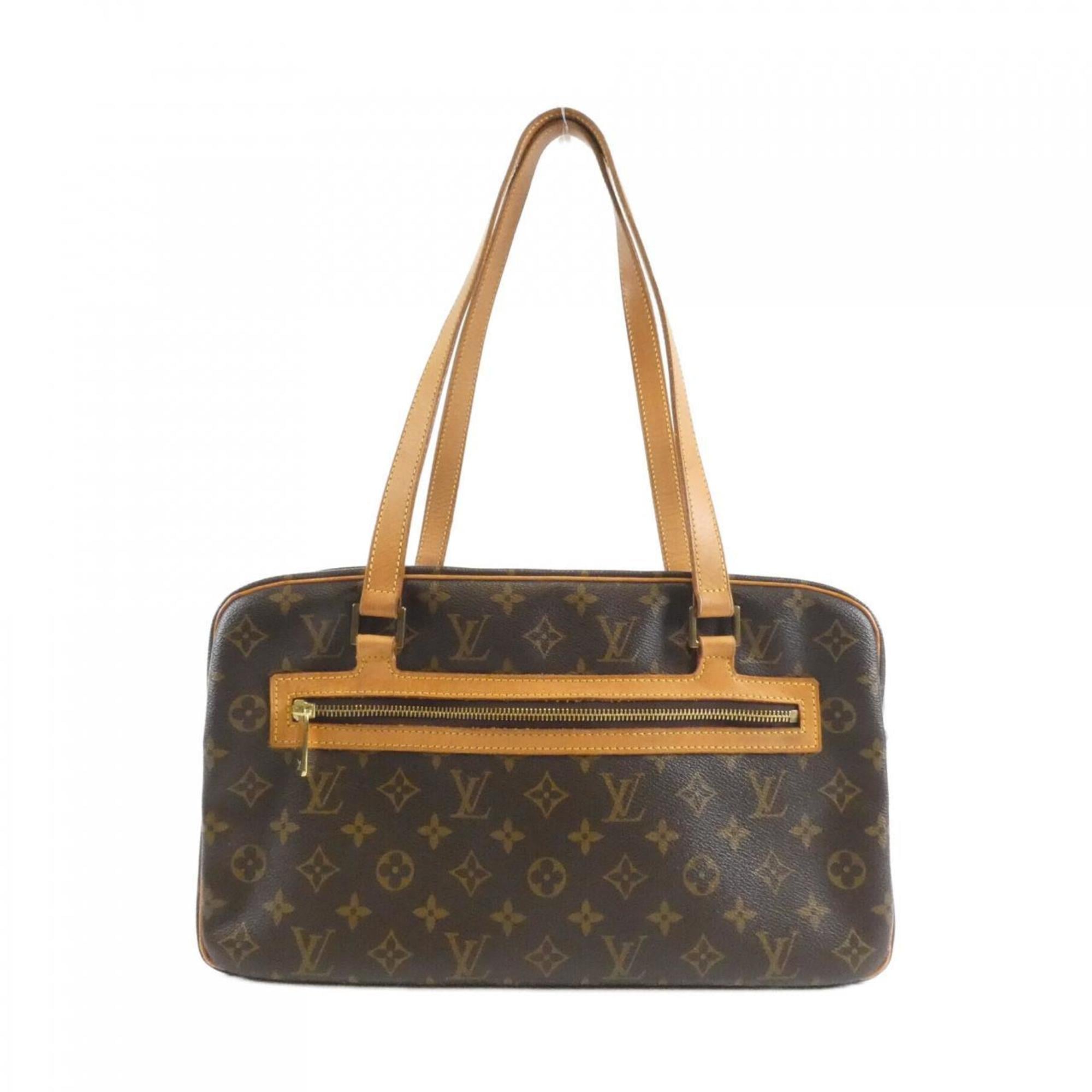 Louis Vuitton Brown Coated Canvas Shoulder Bag