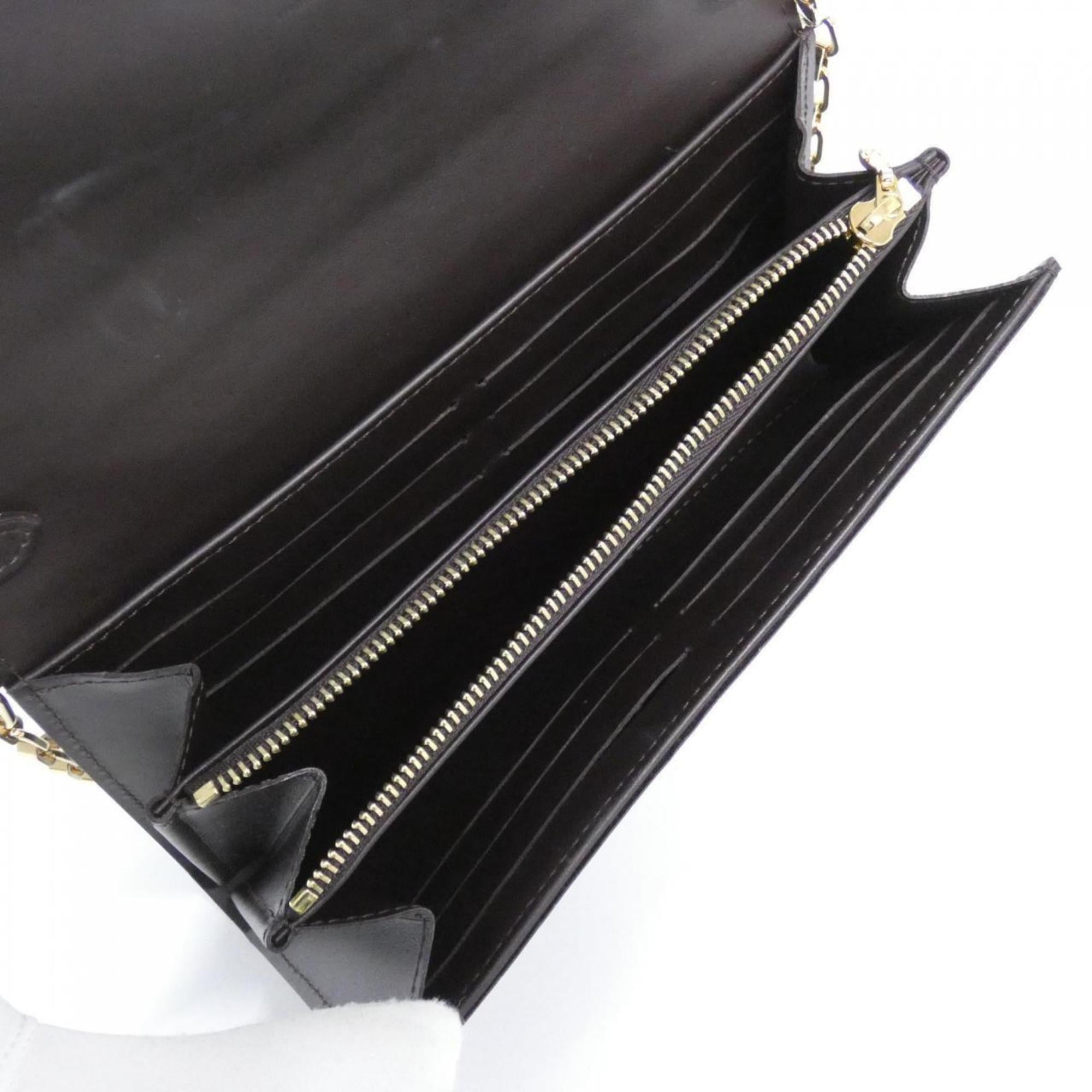 Louis Vuitton Vernis Amarante Leather Chain/Shoulder Wallet