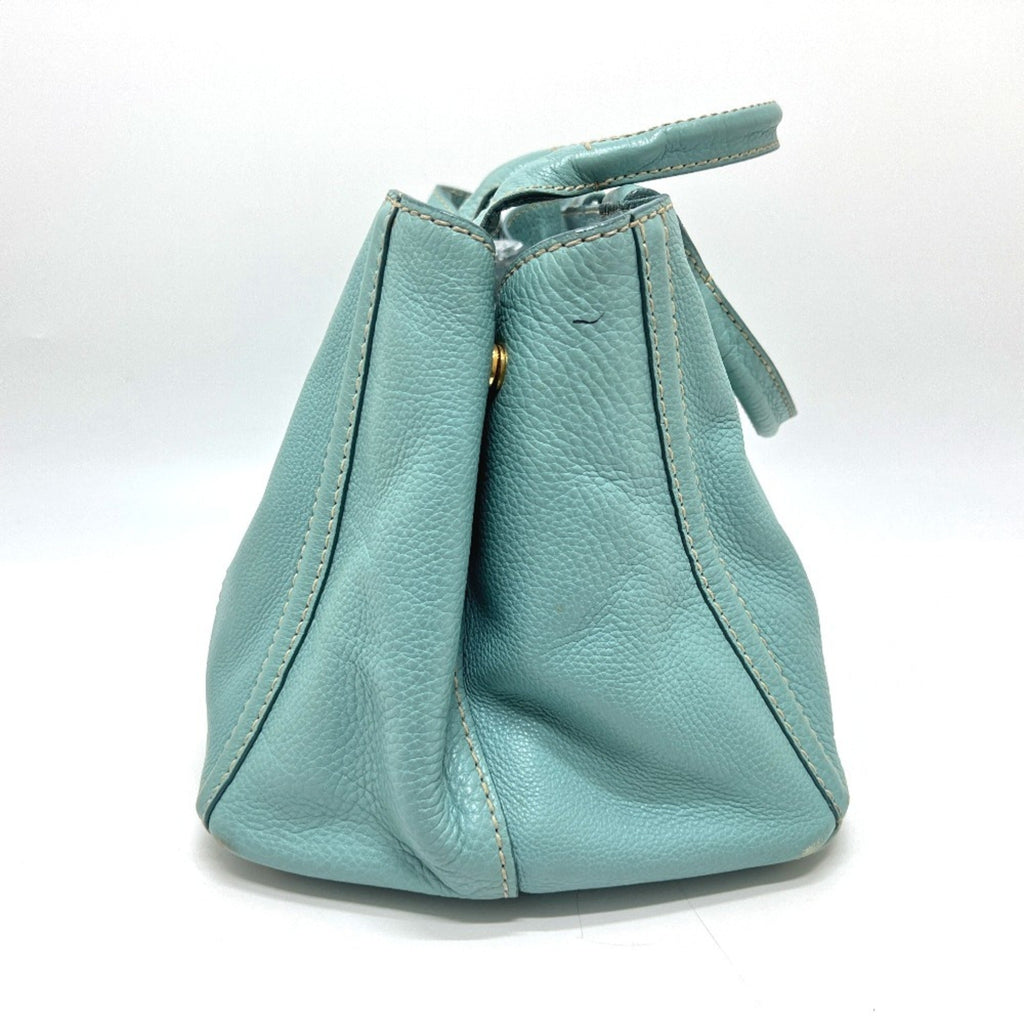 Prada Blue Canapa Handbag Tote Bag
