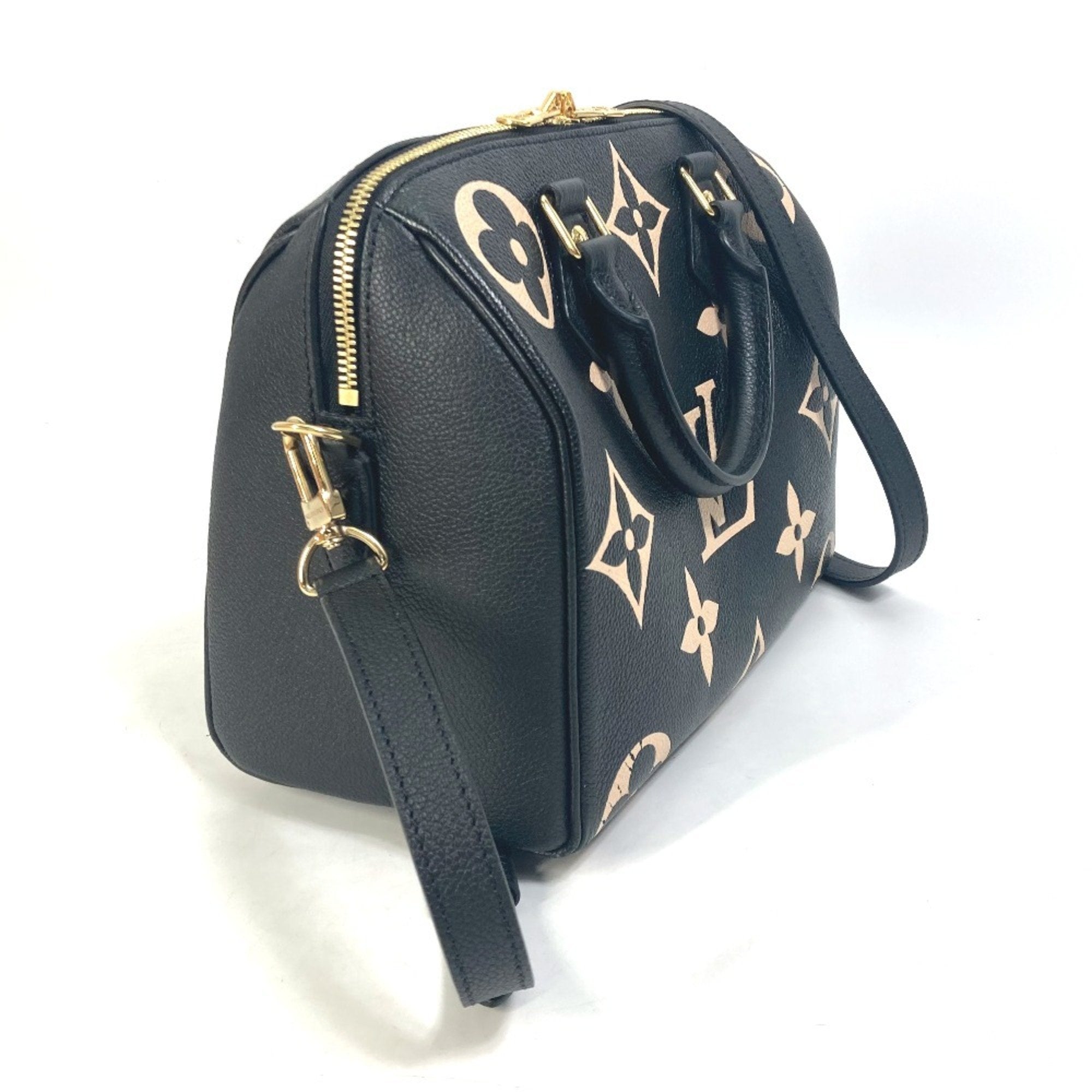 Louis Vuitton Black Monogram Empreinte Boston Bag Handbag Shoulder Bag