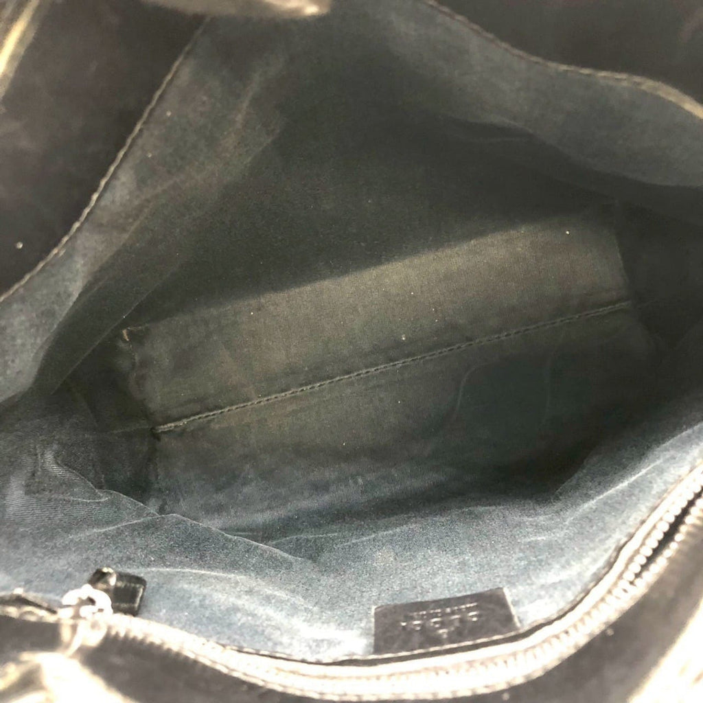 Gucci Gg Canvas Black Gg Canvas Handbag Tote Bag (Pre-Owned)