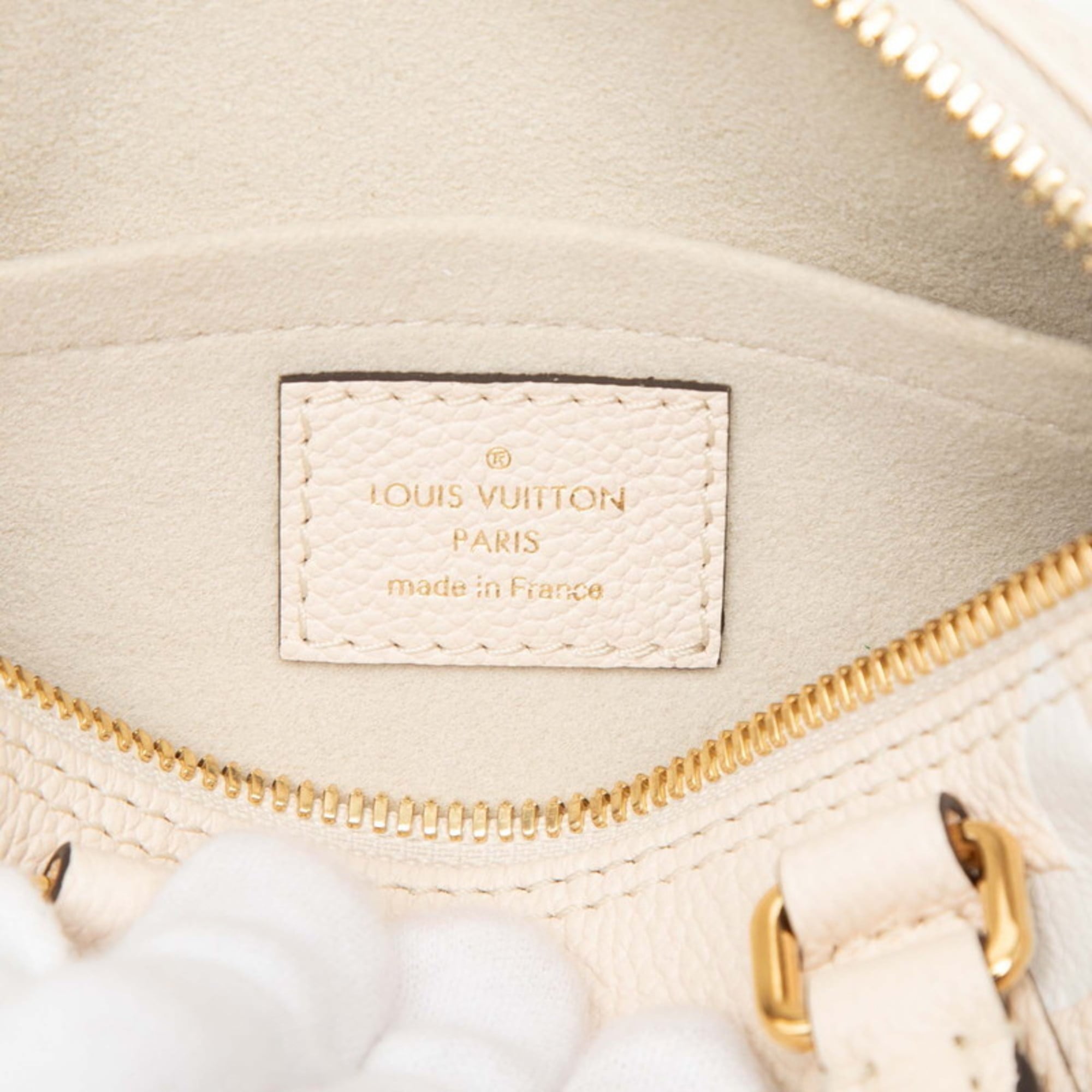 Louis Vuitton Beige Monogram Saffron Monogram Empreinte Handbag Pouch Shoulder Bag