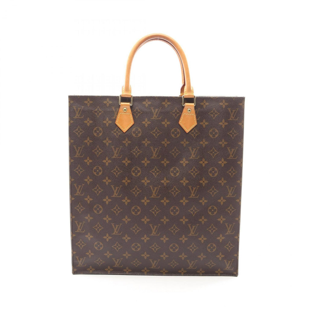Louis Vuitton Brown Coated Canvas Leather Handbag Tote Bag