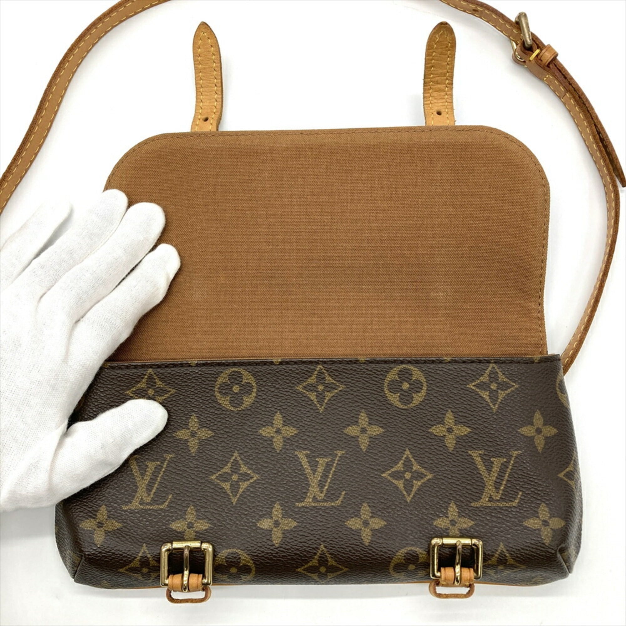 Louis Vuitton Monogram Brown Monogram Pochette Shoulder Bag