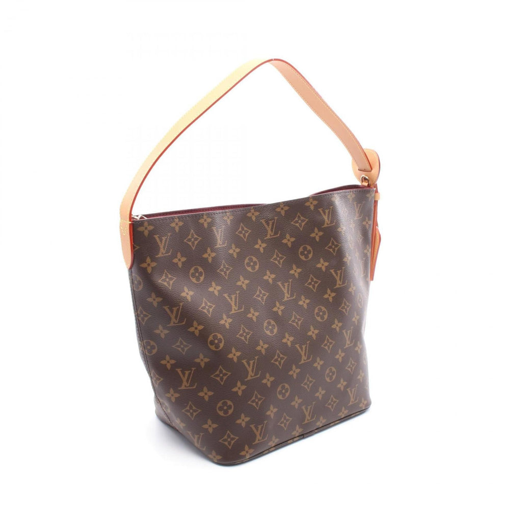 Louis Vuitton Brown Coated Canvas Leather Shoulder Bag