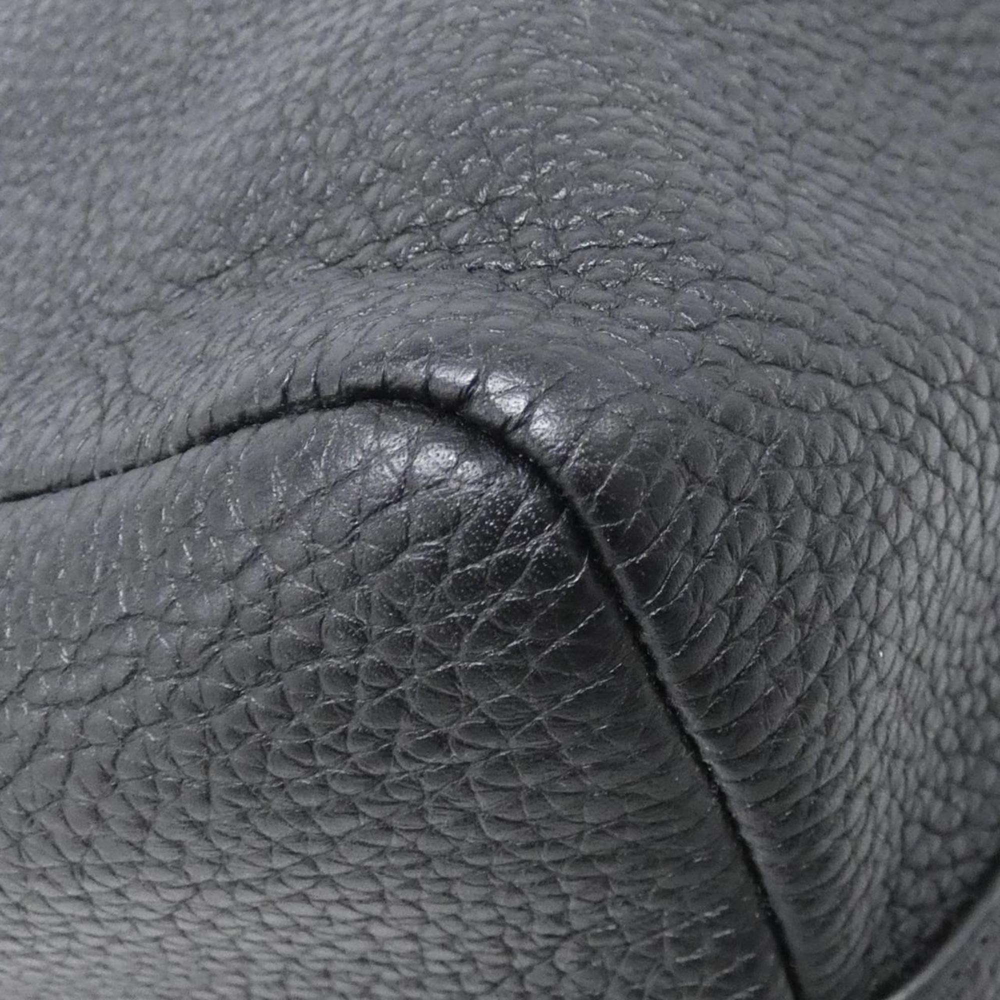Louis Vuitton Black Leather Shoulder Bag