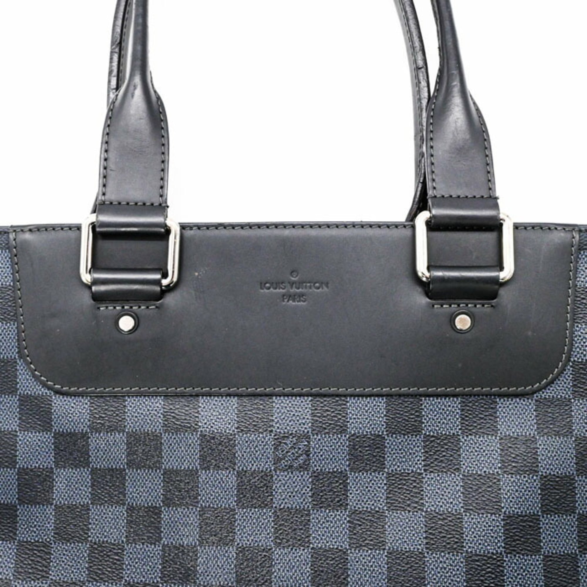 Louis Vuitton Damier Cobalt Black Blue Damier Graphite Tote Bag