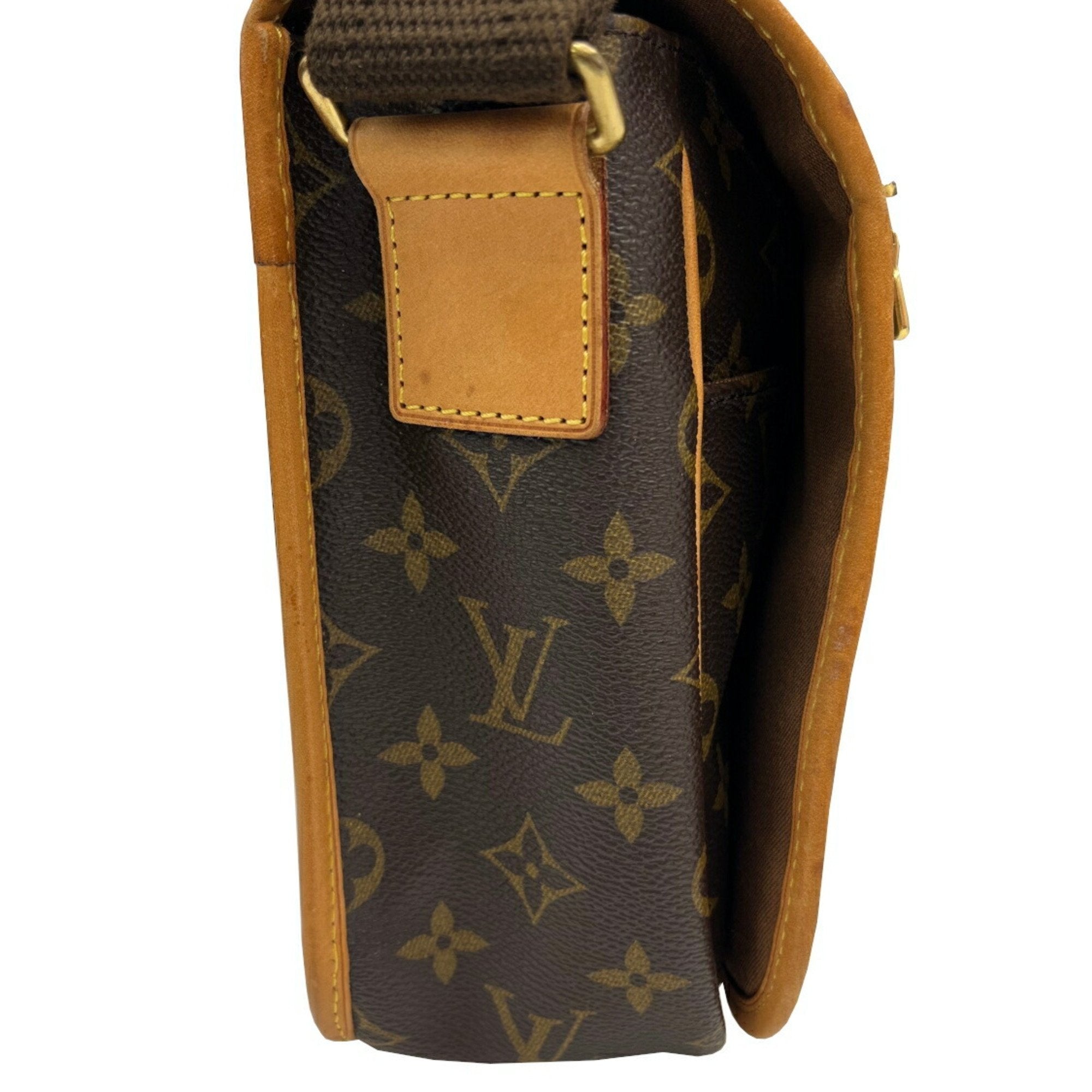 Louis Vuitton Brown Monogram Leather Shoulder Bag