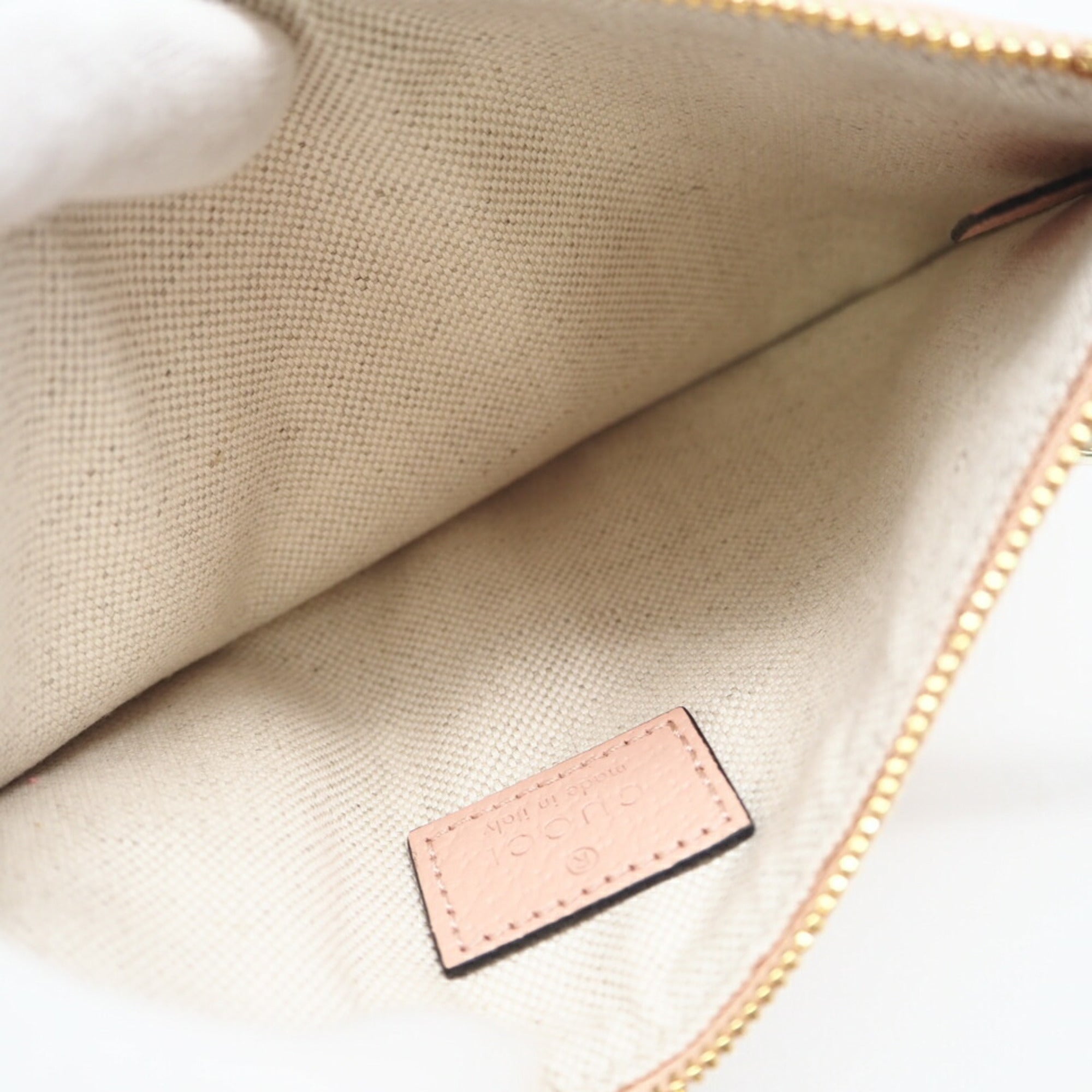 Gucci Pink Beige Coated Canvas Tote Bag (Pre-Owned)