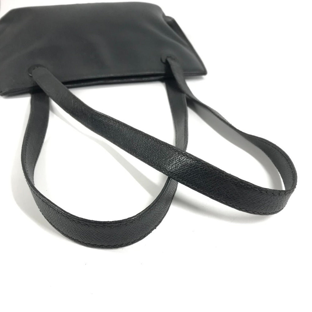 Chanel Black Grained Calfskin Shoulder Bag Tote Bag