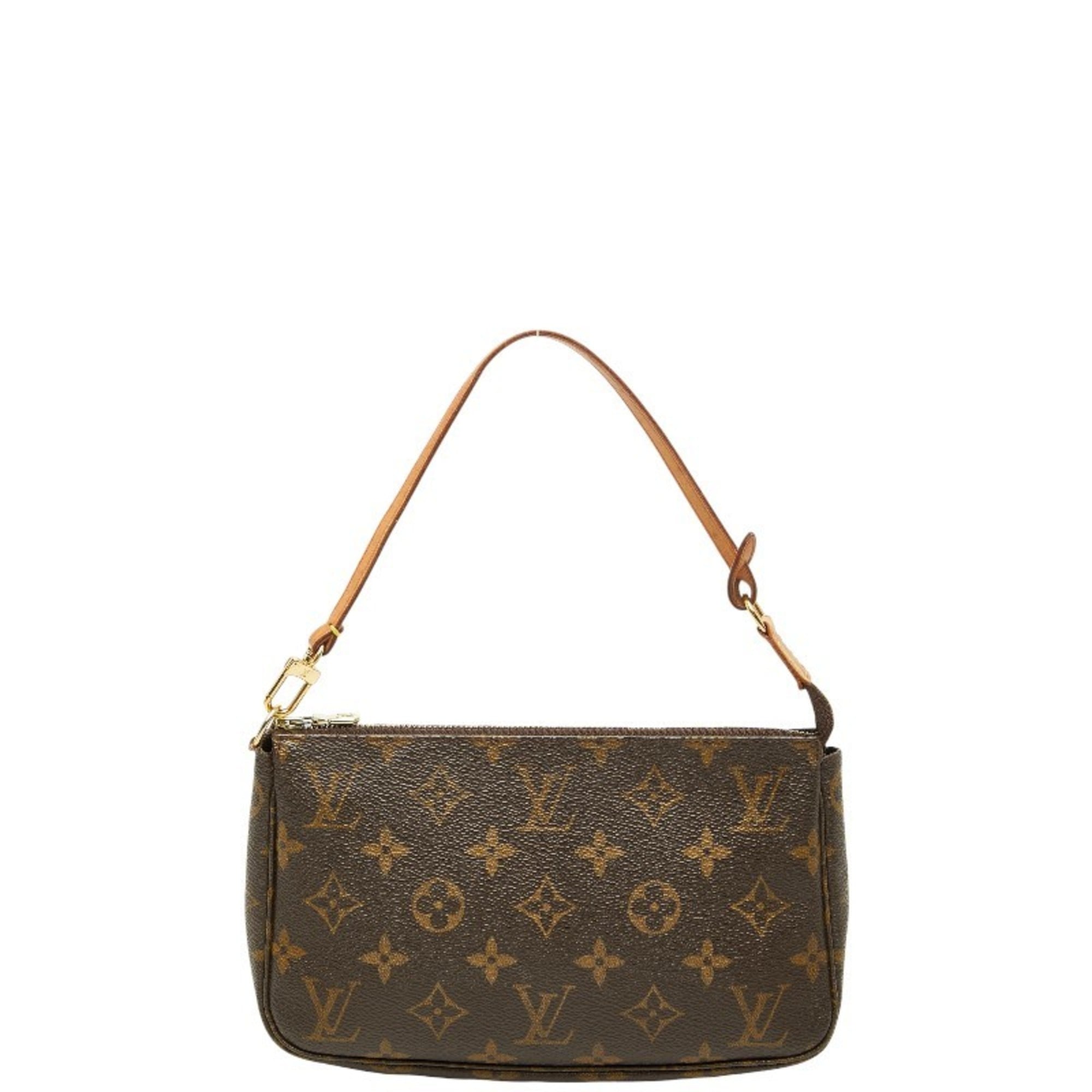 Louis Vuitton Brown Pvc Leather Handbag Pochette