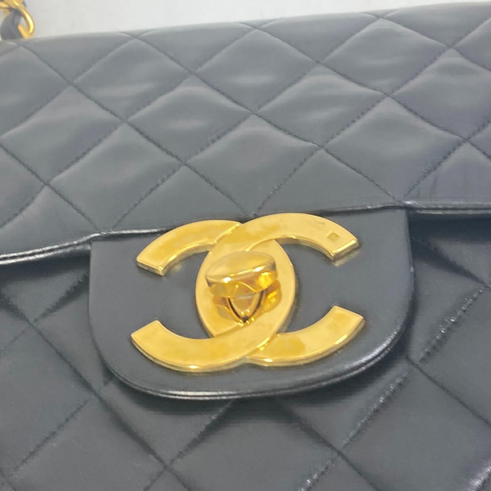 Chanel Black Leather Shoulder Bag