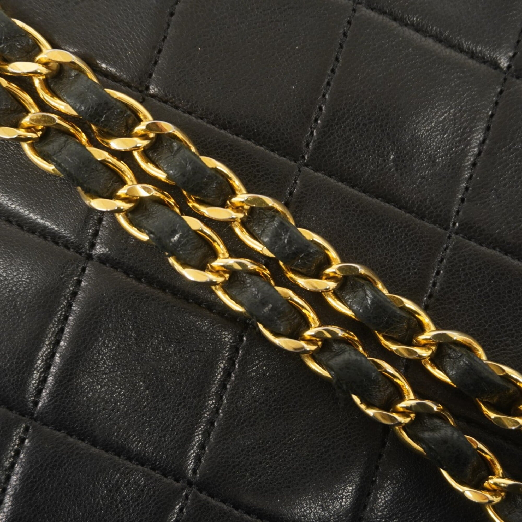 Chanel Black Leather Shoulder Bag