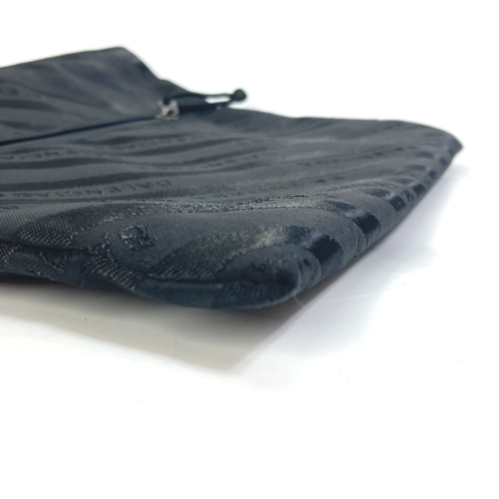Balenciaga Black Cloth Clutch
