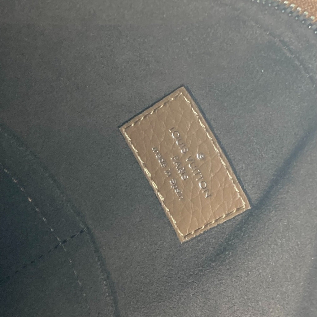 Louis Vuitton Brown Leather Briefcase Handbag Tote Bag