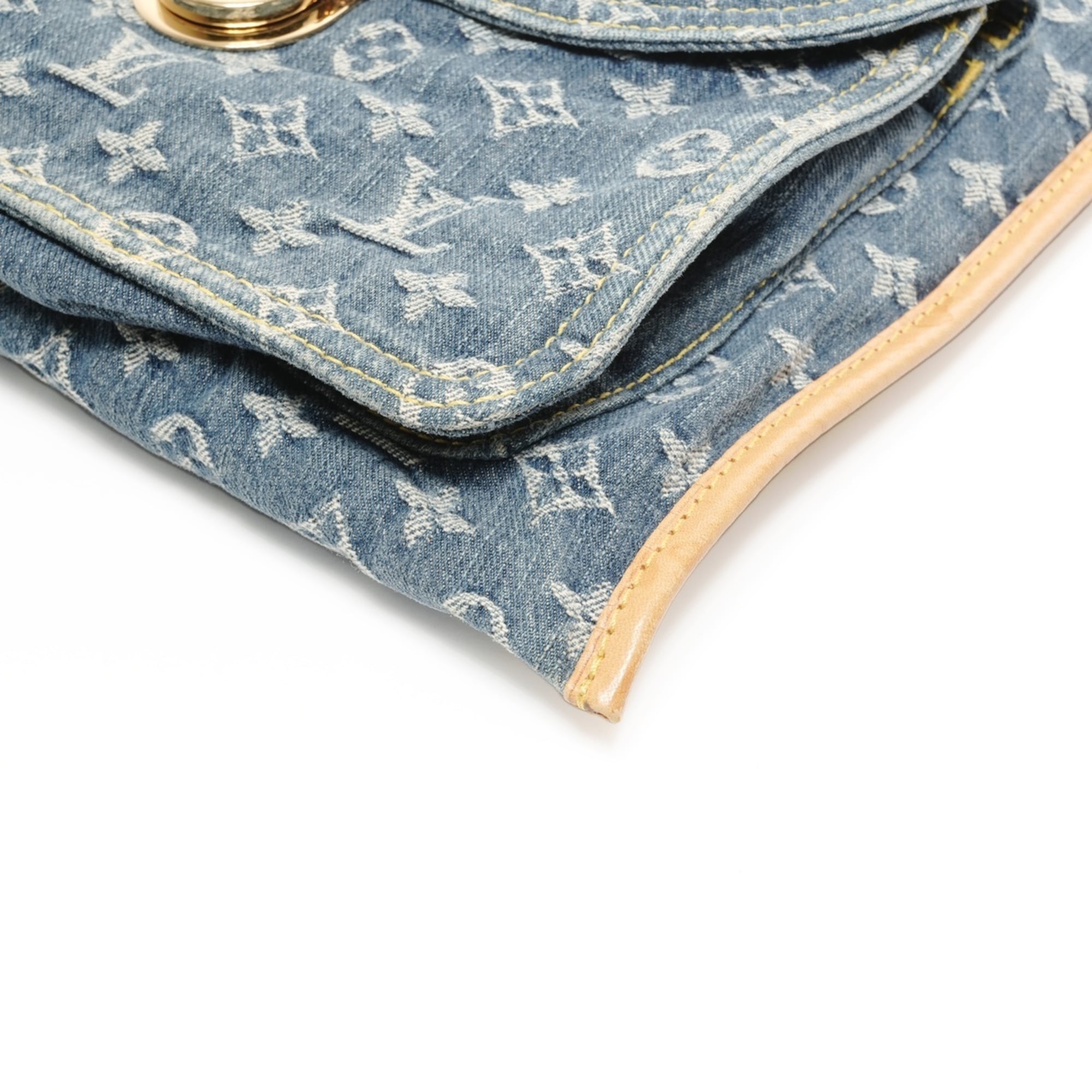 Louis Vuitton Navy Monogram Denim Handbag