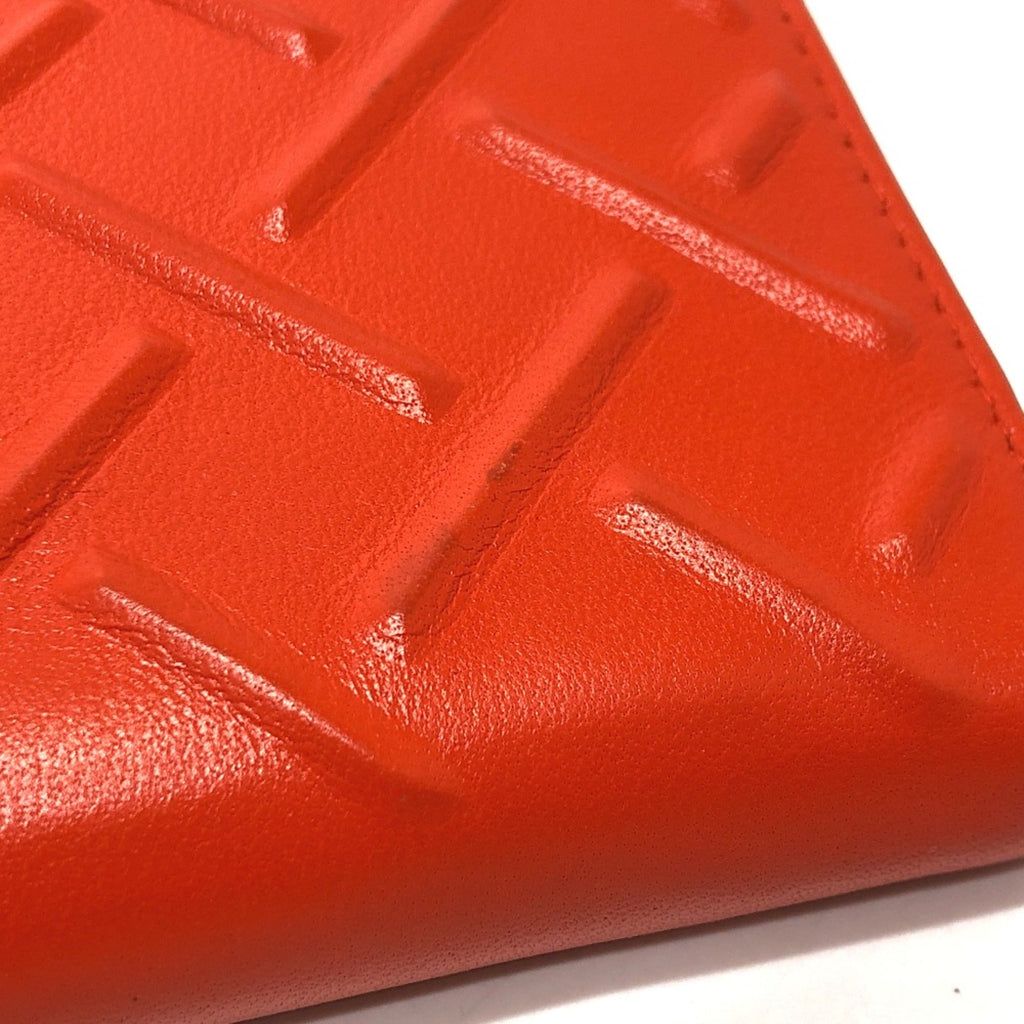 Bottega Veneta Orange Leather Long Wallet (Bi-Fold)