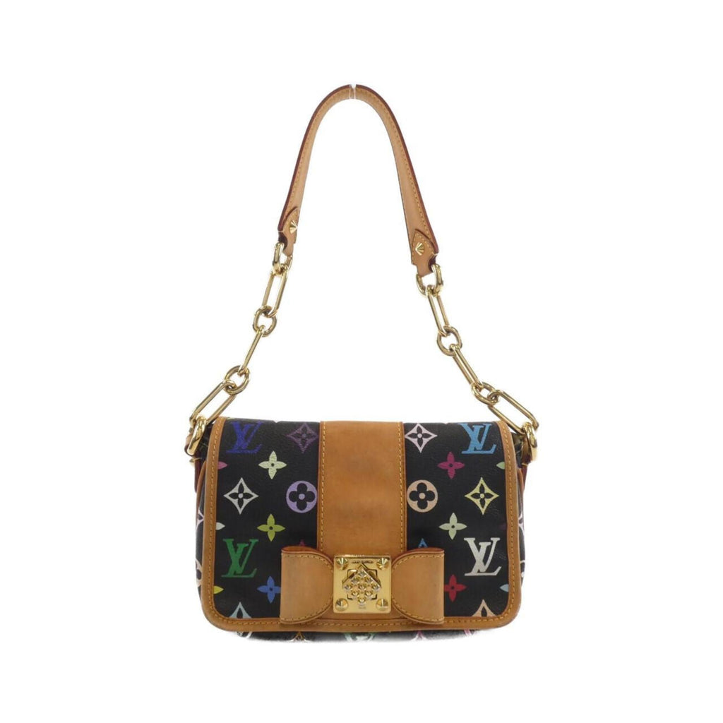 Louis Vuitton Black Coated Canvas Shoulder Bag