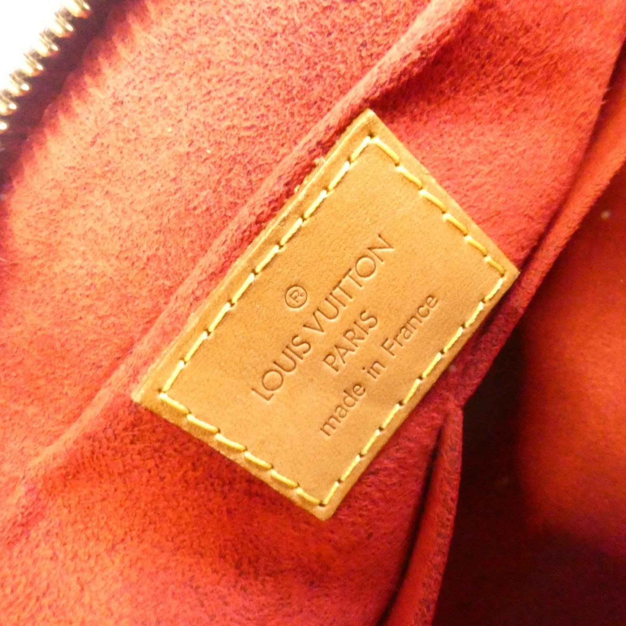 Louis Vuitton Brown Coated Canvas Shoulder Bag