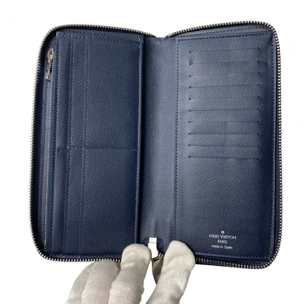 Louis Vuitton Navy Leather Long Wallet