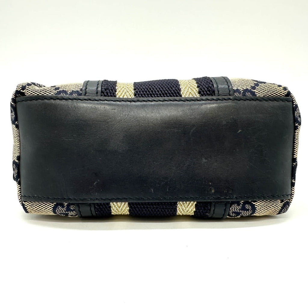 Gucci Navy Gg Canvas Pouch (Pre-Owned)