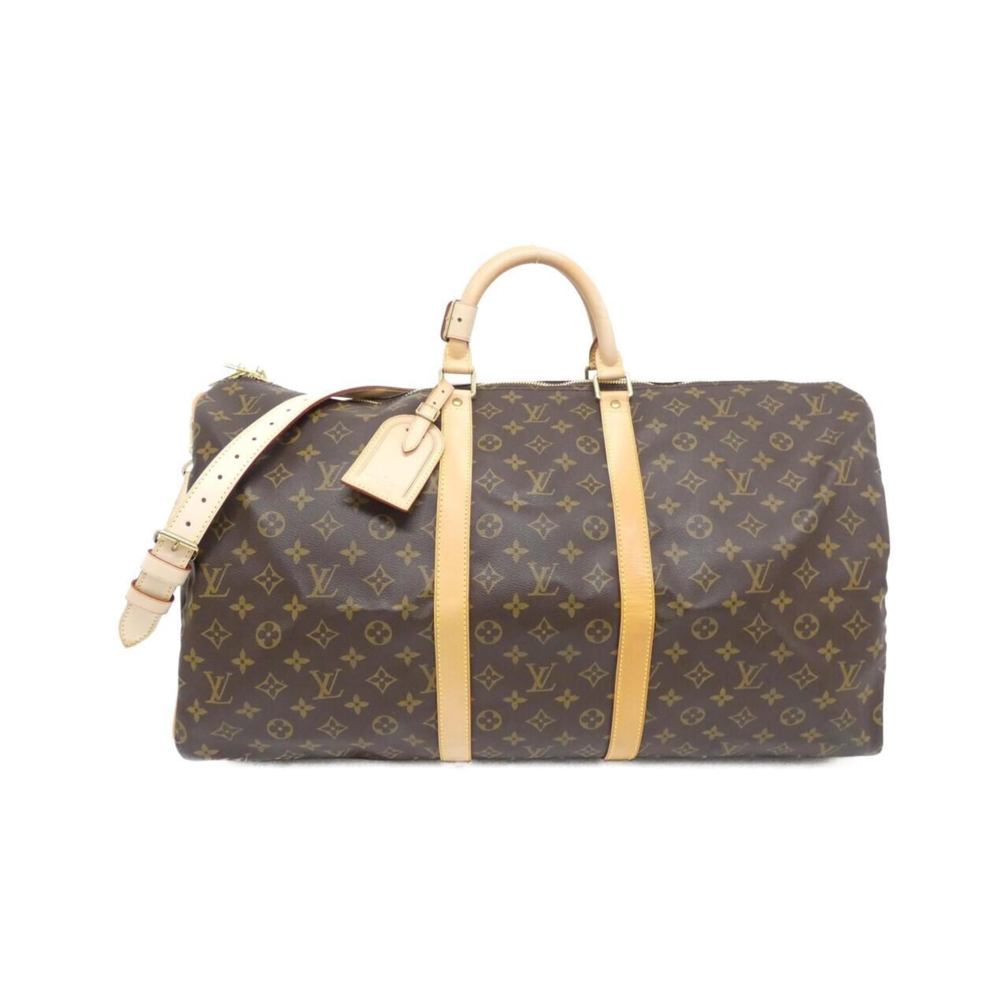 Louis Vuitton Brown Coated Canvas Boston Bag