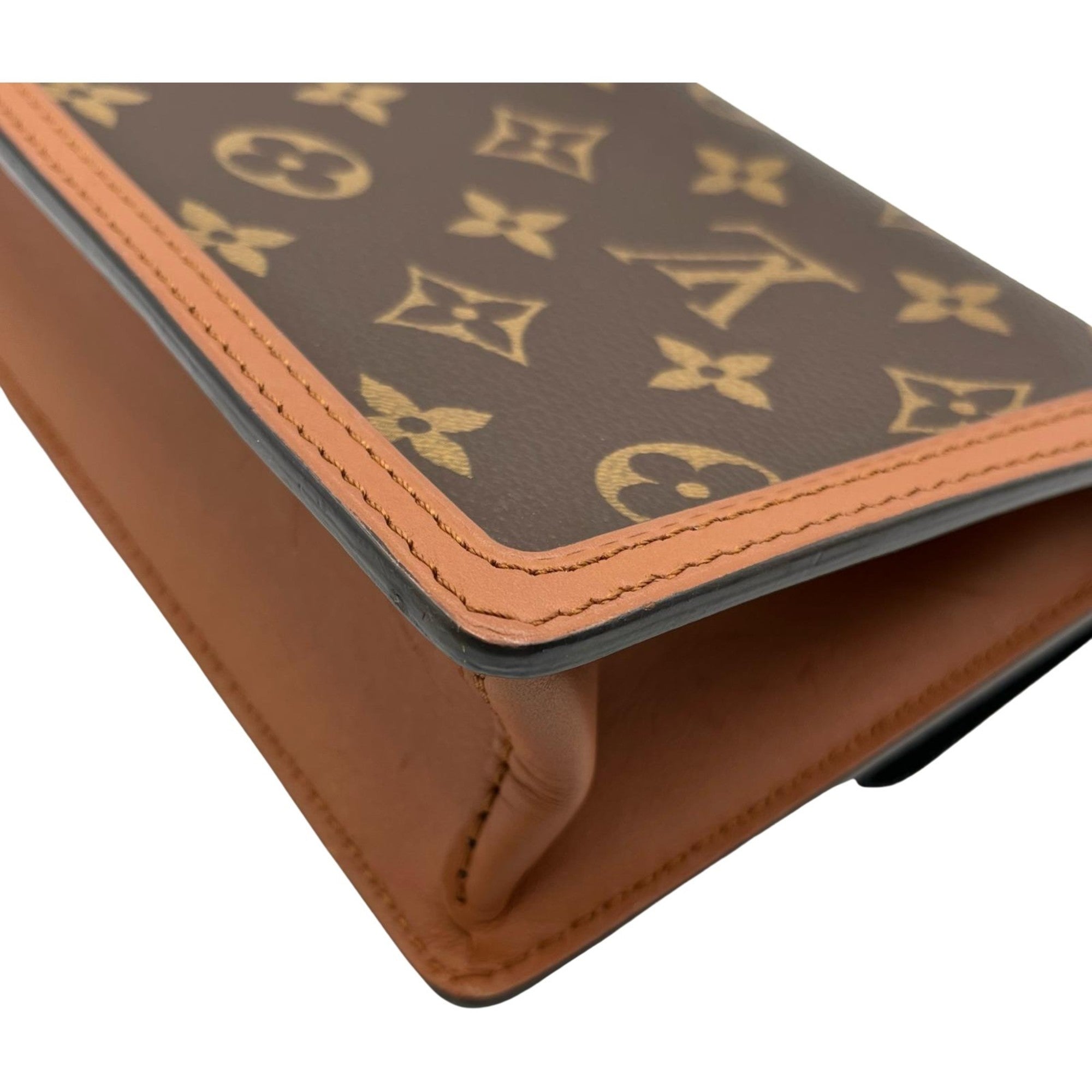 Louis Vuitton Brown Leather Shoulder Bag