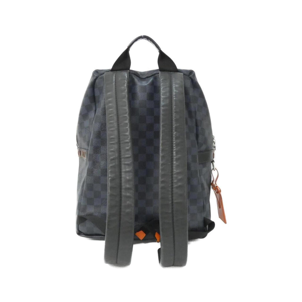Louis Vuitton Black Cobalt Coated Canvas Backpack