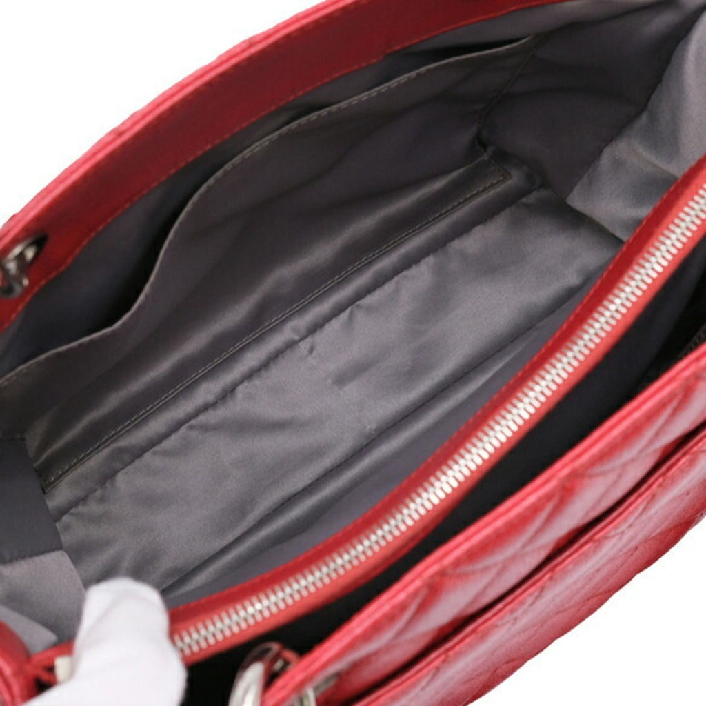 Chanel Red Color Caviar Leather Tote Bag