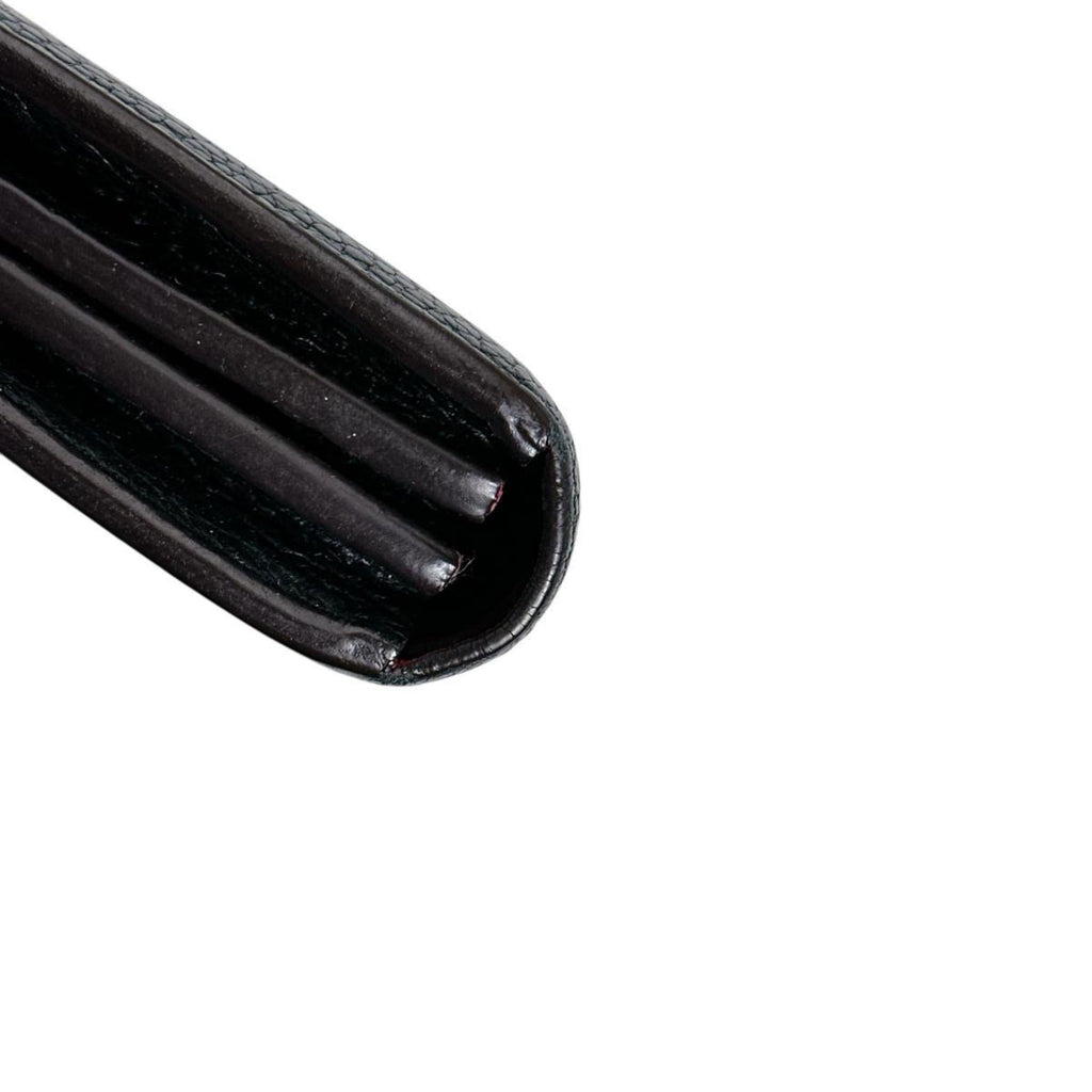 Louis Vuitton Black Noir Leather Long Wallet