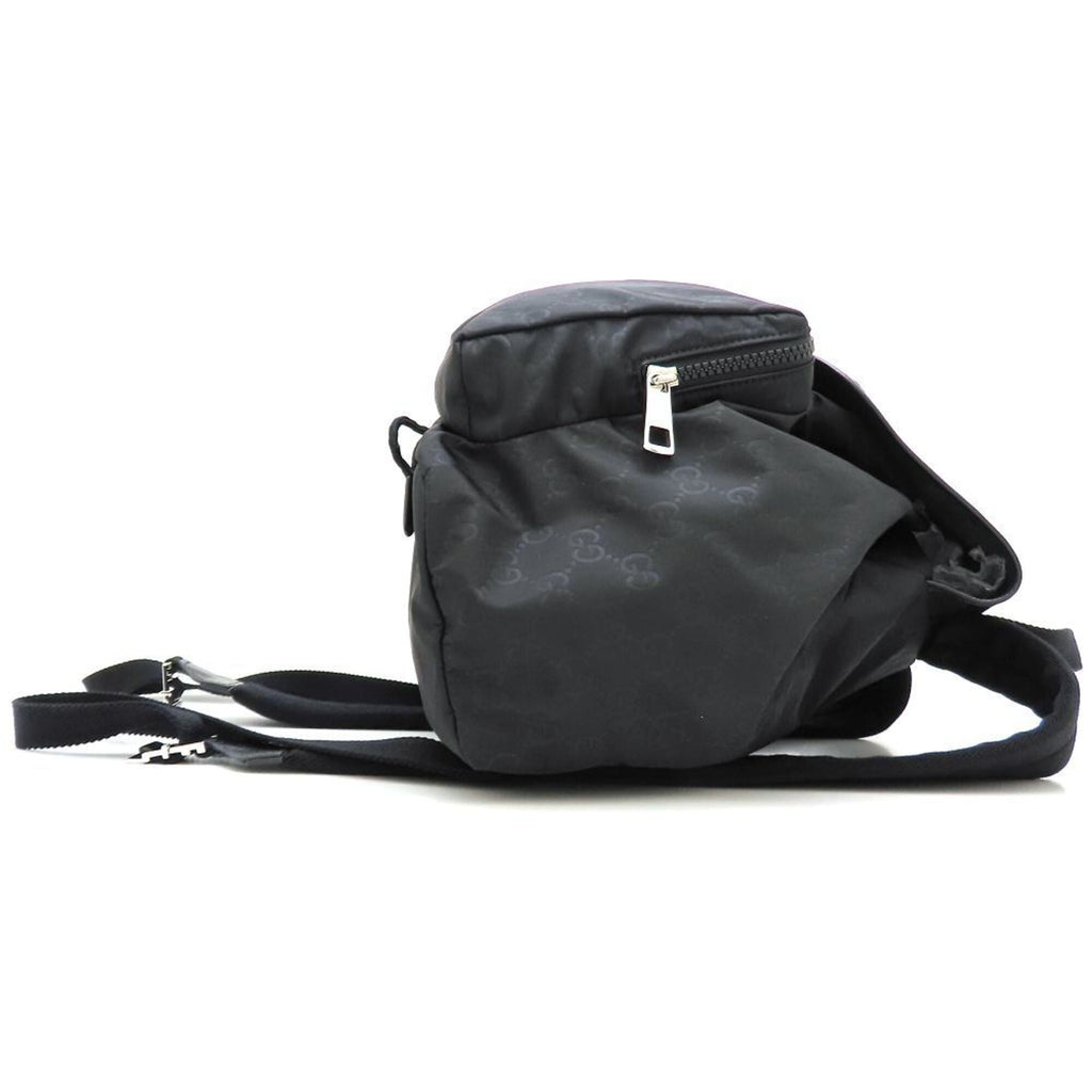 Gucci Black Nylon Leather Backpack (Pre-Owned)