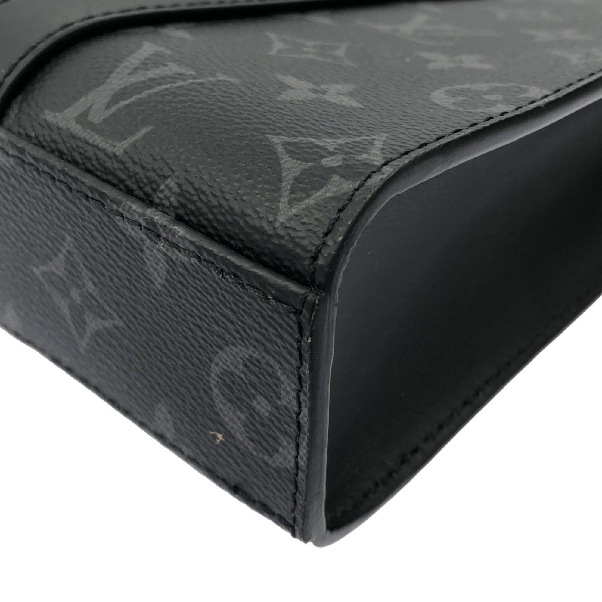 Louis Vuitton Black Coated Canvas Handbag