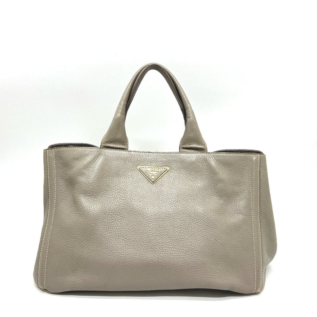 Prada Gray Canapa Handbag Tote Bag